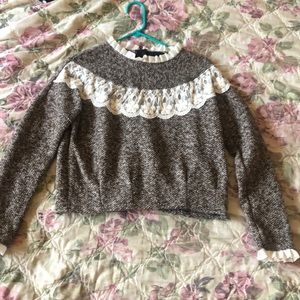 Crop sweater